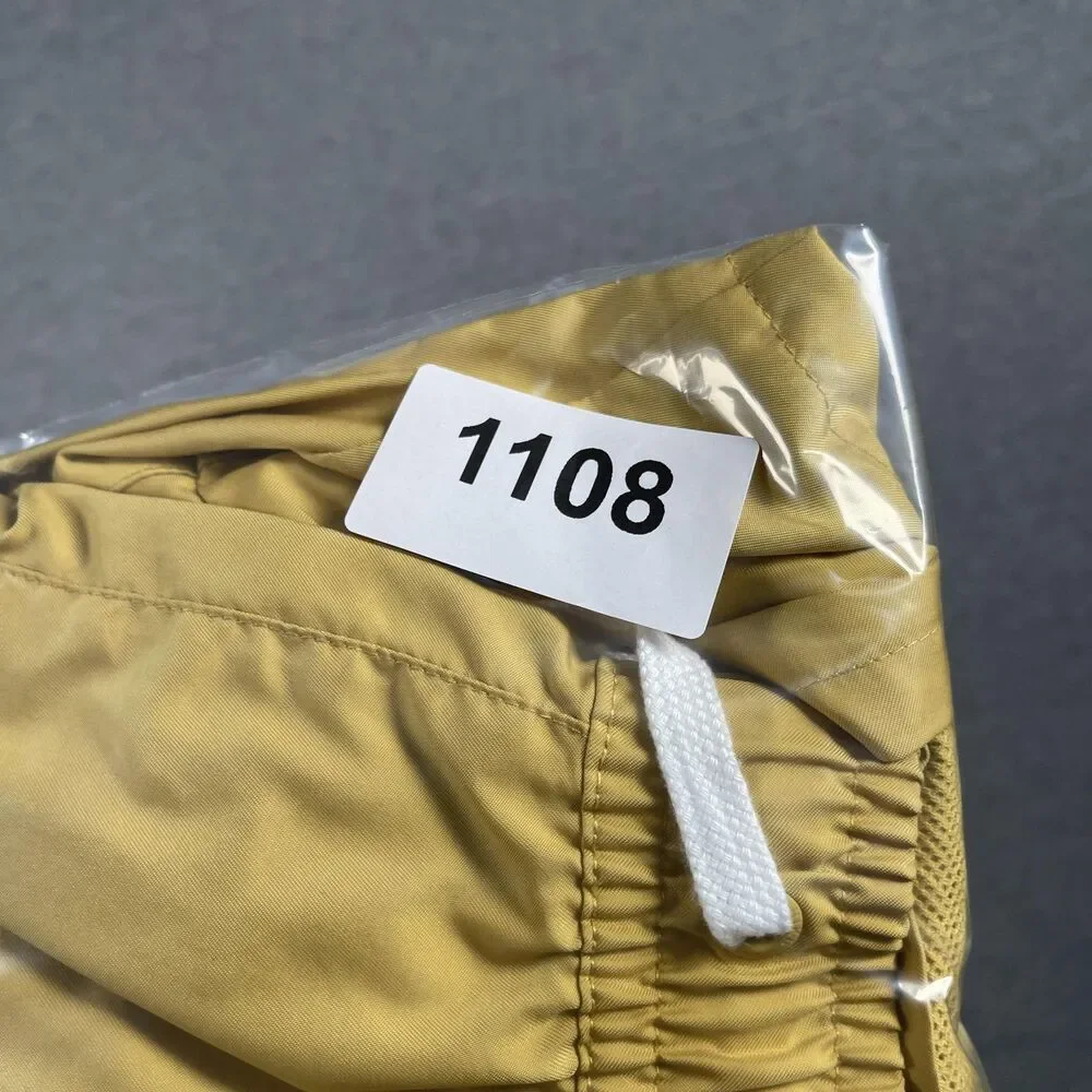Nike Swim Trunks Mens M Yellow Mesh Lined Drawstring Pockets Quick Dry Athletic
